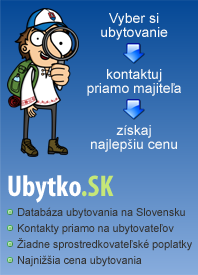 Ubytovanie na slovensku. Kontakty priamo na ubytovateľov.